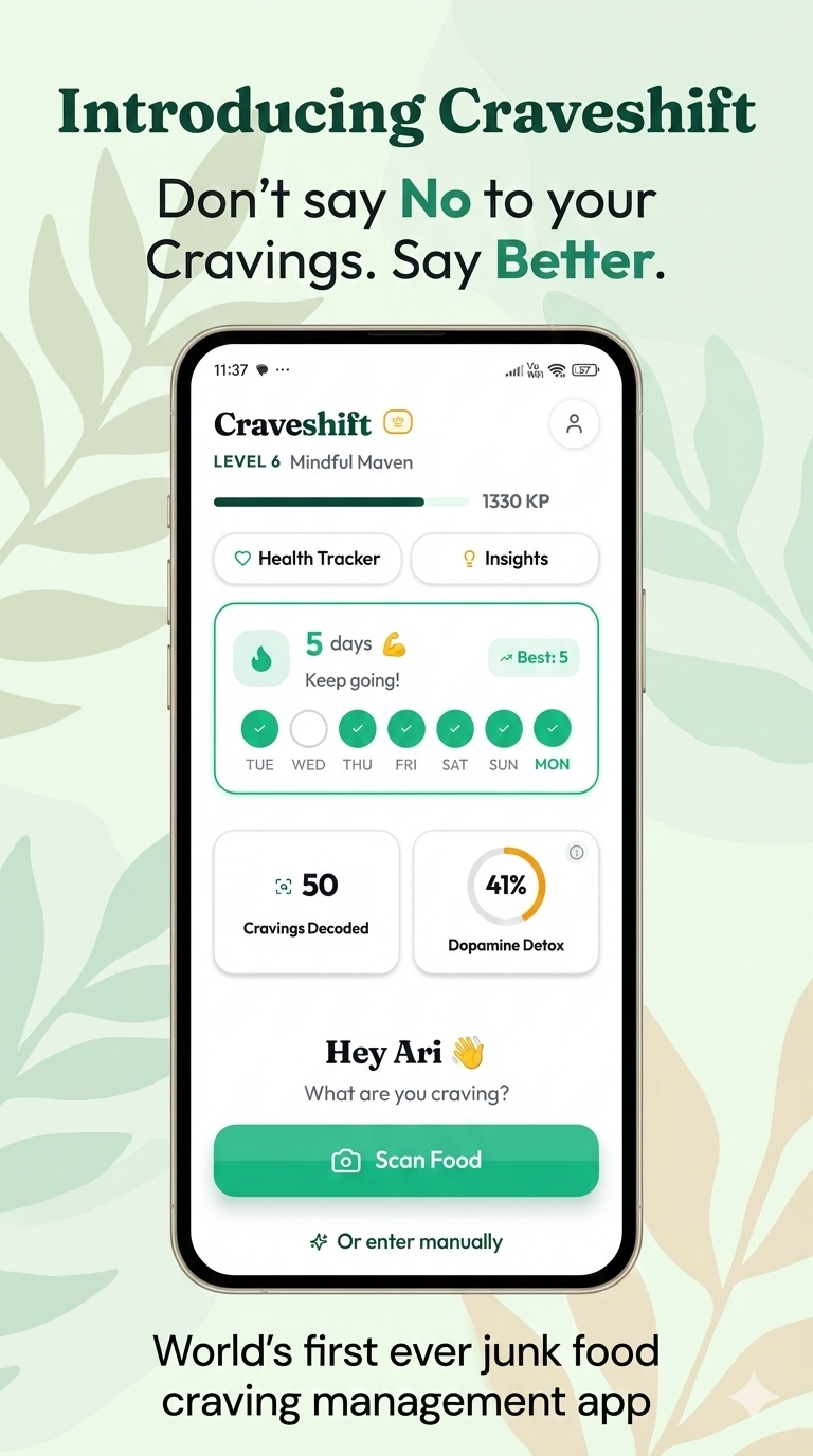 Craveshift Early Access on Android - Main product screenshot demonstrating key features and user interface