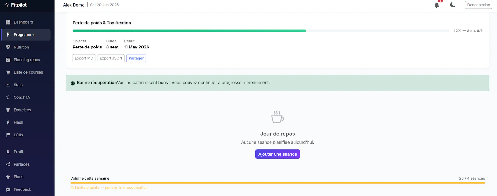 Fitpilot screenshot 5
