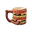 Hamburger Creative Ceramic Pipe Mug