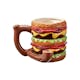 Hamburger Creative Ceramic Pipe Mug