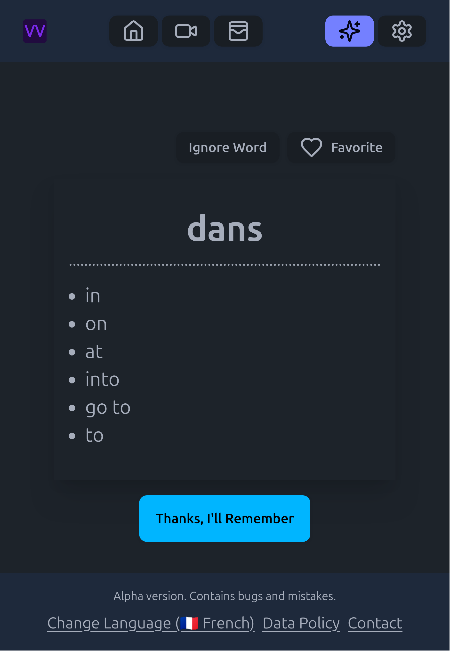 Media App Videovocab - Belajar video bahasa dengan video 5