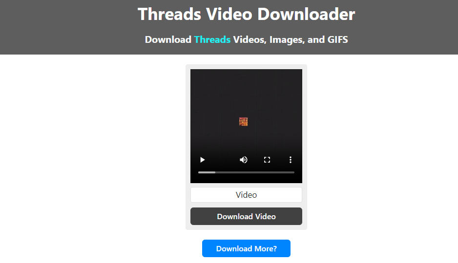 Threads Video Downloader Images GIFS DP media 1
