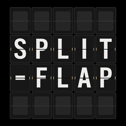 Split-Flap Message Board with themes