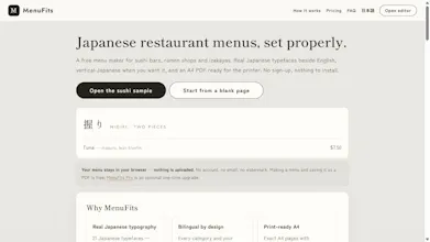 MenuFits gallery image