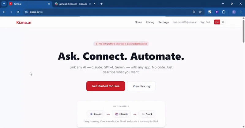 Kizna.ai screenshot 1 (video preview)