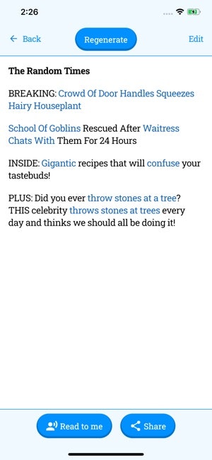 The Random Story Generator gallery image