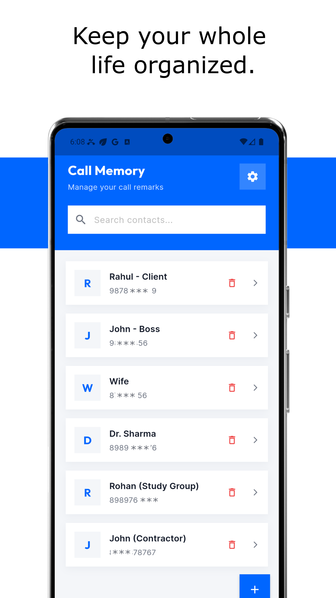 Call Memory - Screenshot 4 showing product features and functionality