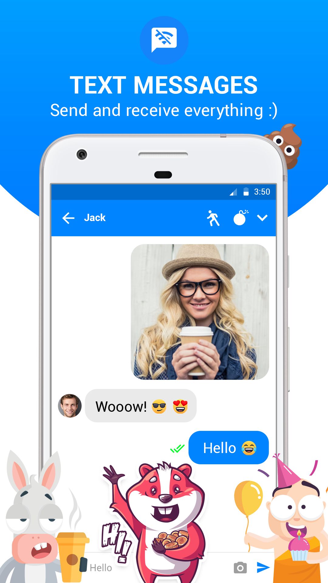 Messenger SMS - Revolutionary SMS App 😂 gallery image