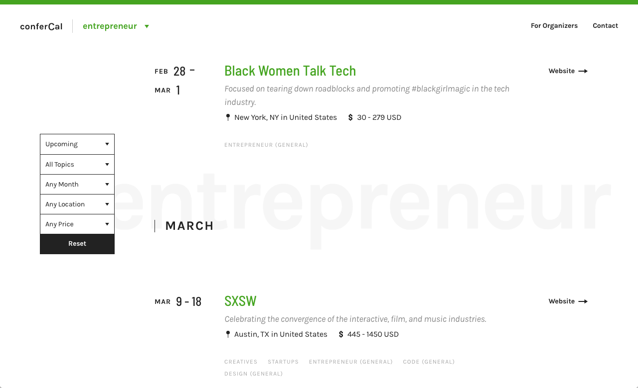 conferCal gallery image