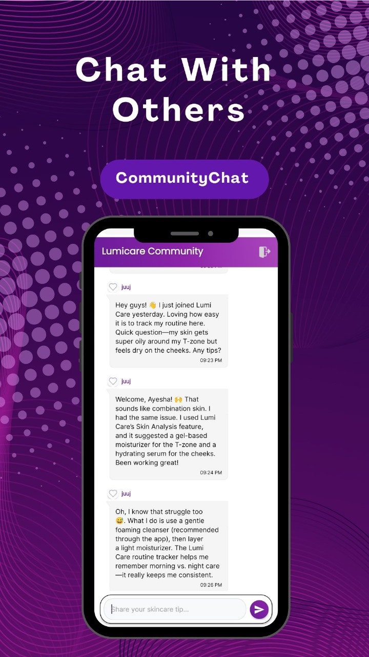 LumiCare – AI Acne & Skincare Coach - Screenshot 2 showing product features and functionality