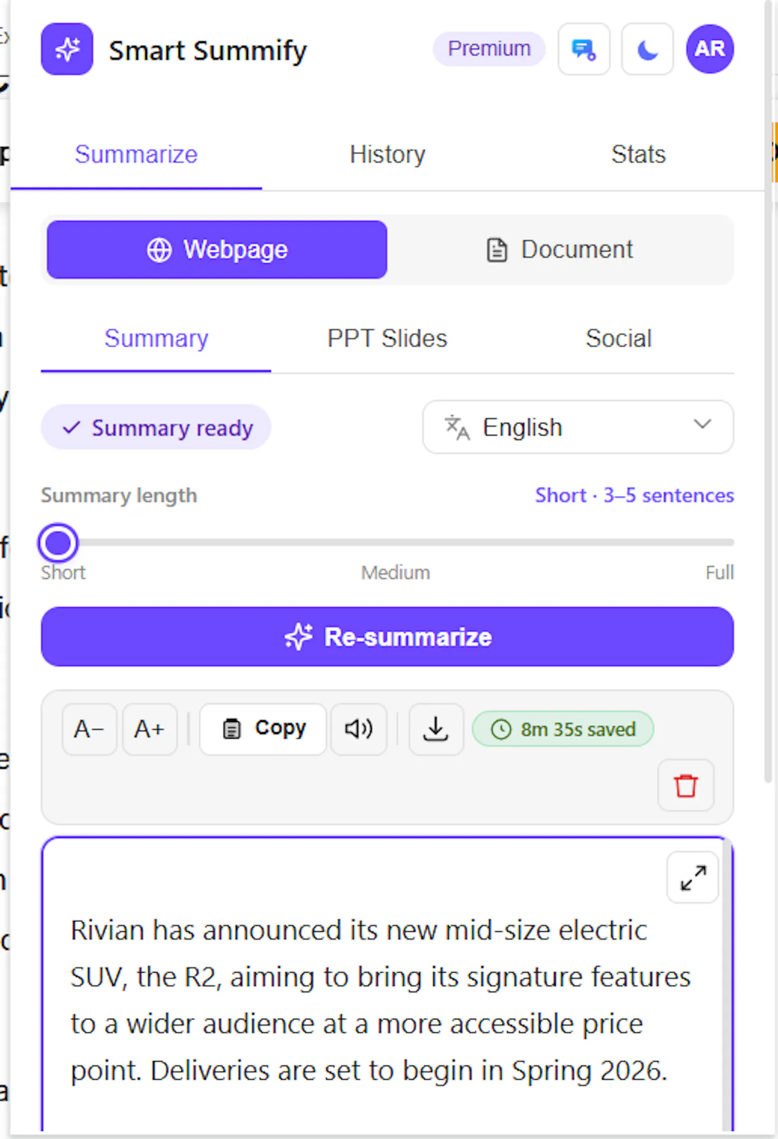Smart Summify AI screenshot 3
