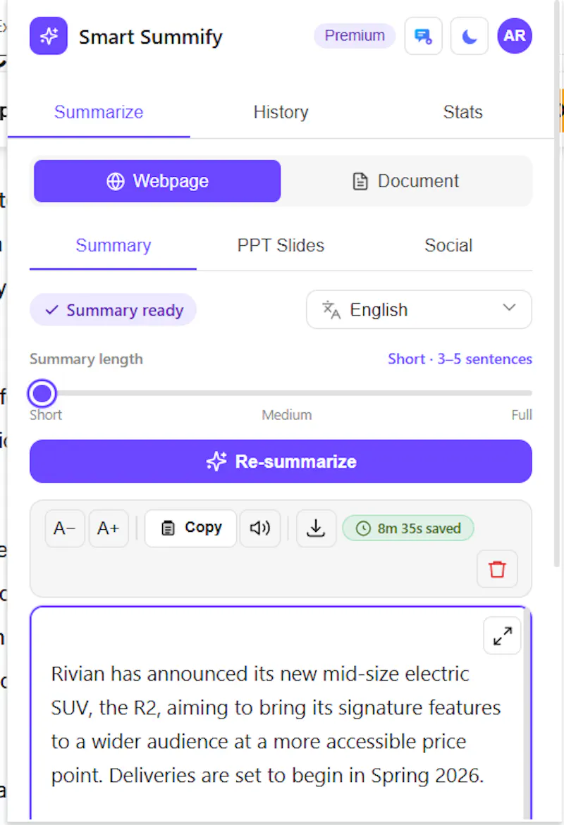 Smart Summify AI screenshot 3