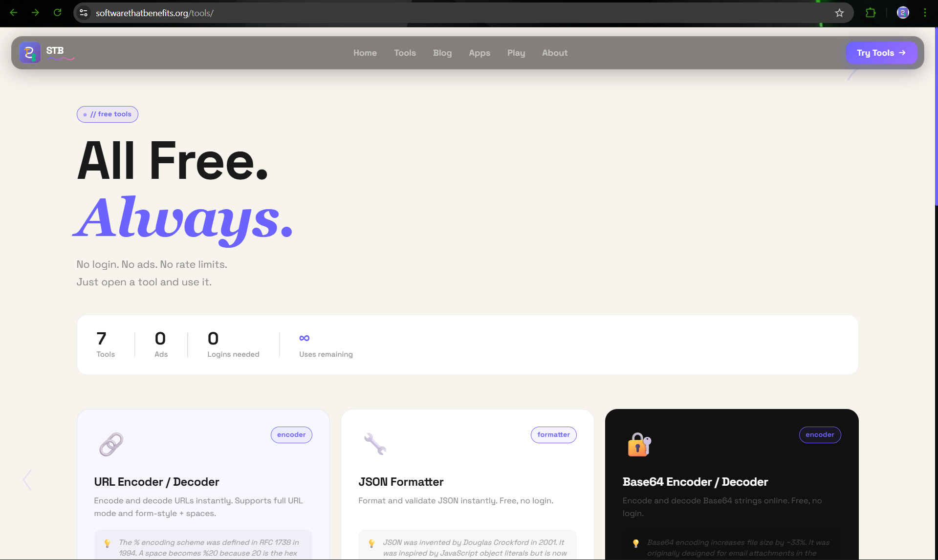 Software That Benefits - Screenshot 5 showing product features and functionality