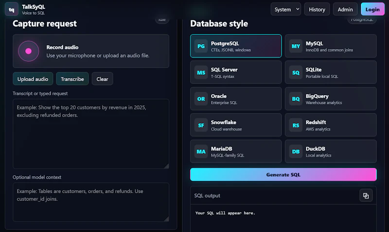 TalkSyQL screenshot 3