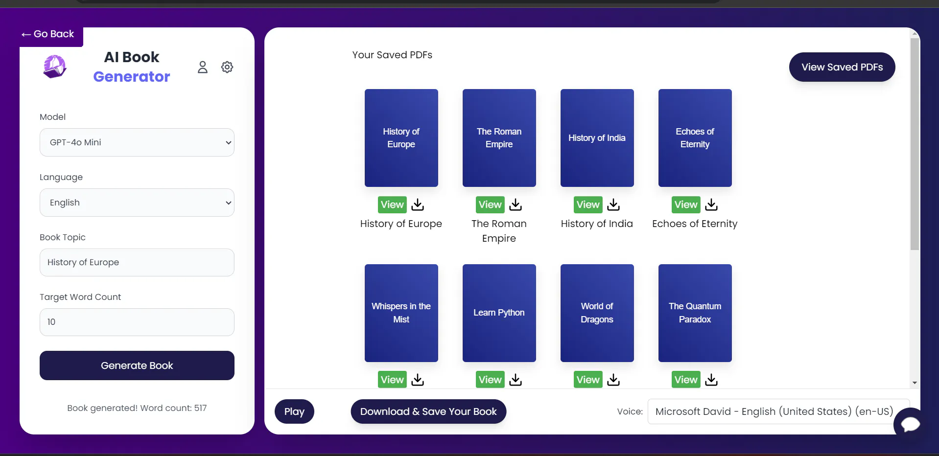tryBookAI - AI-Powered Book Generation gallery image