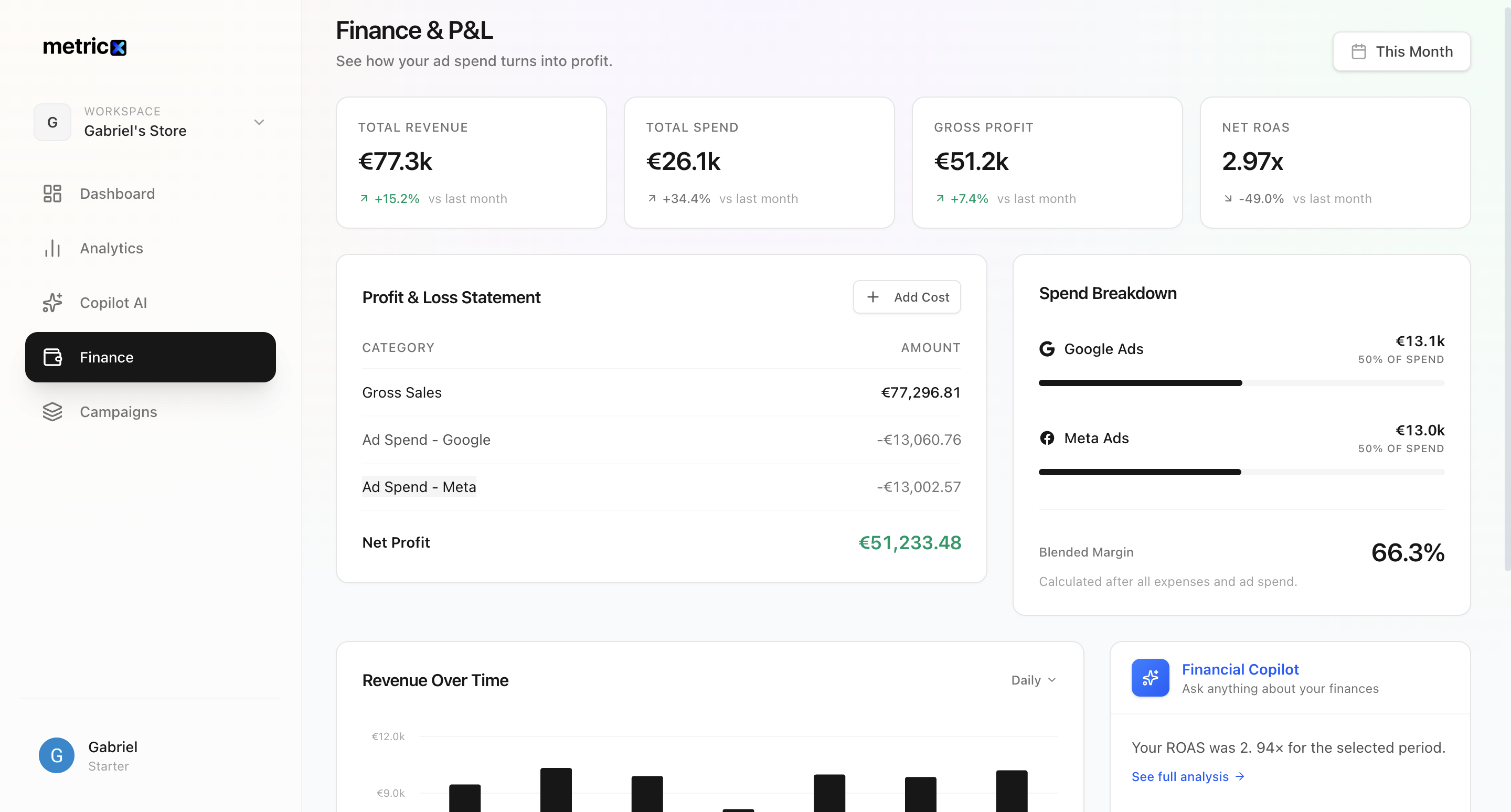 metricx - Screenshot 4 showing product features and functionality