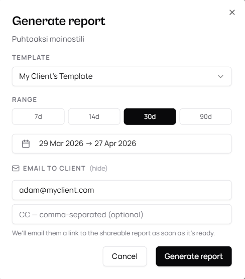 OneClick Reports gallery image