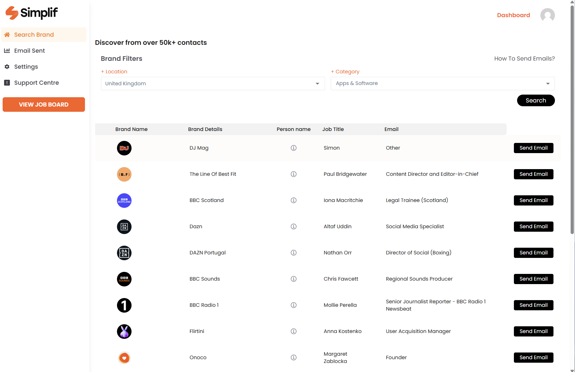 Simplif - Screenshot 2 showing product features and functionality