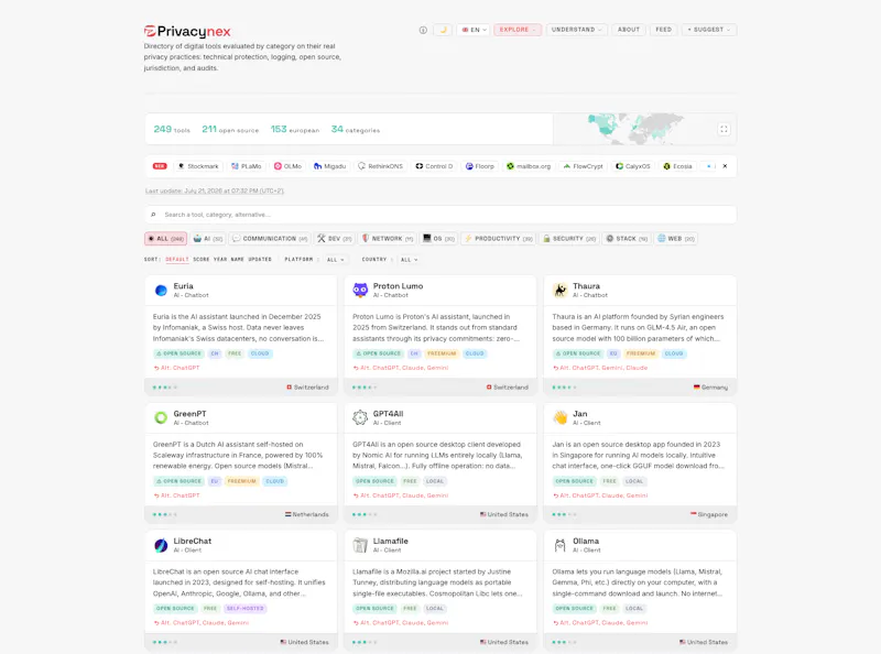 Privacynex screenshot 1