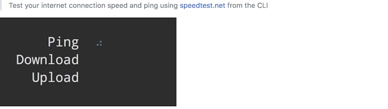speed-test-cli gallery image