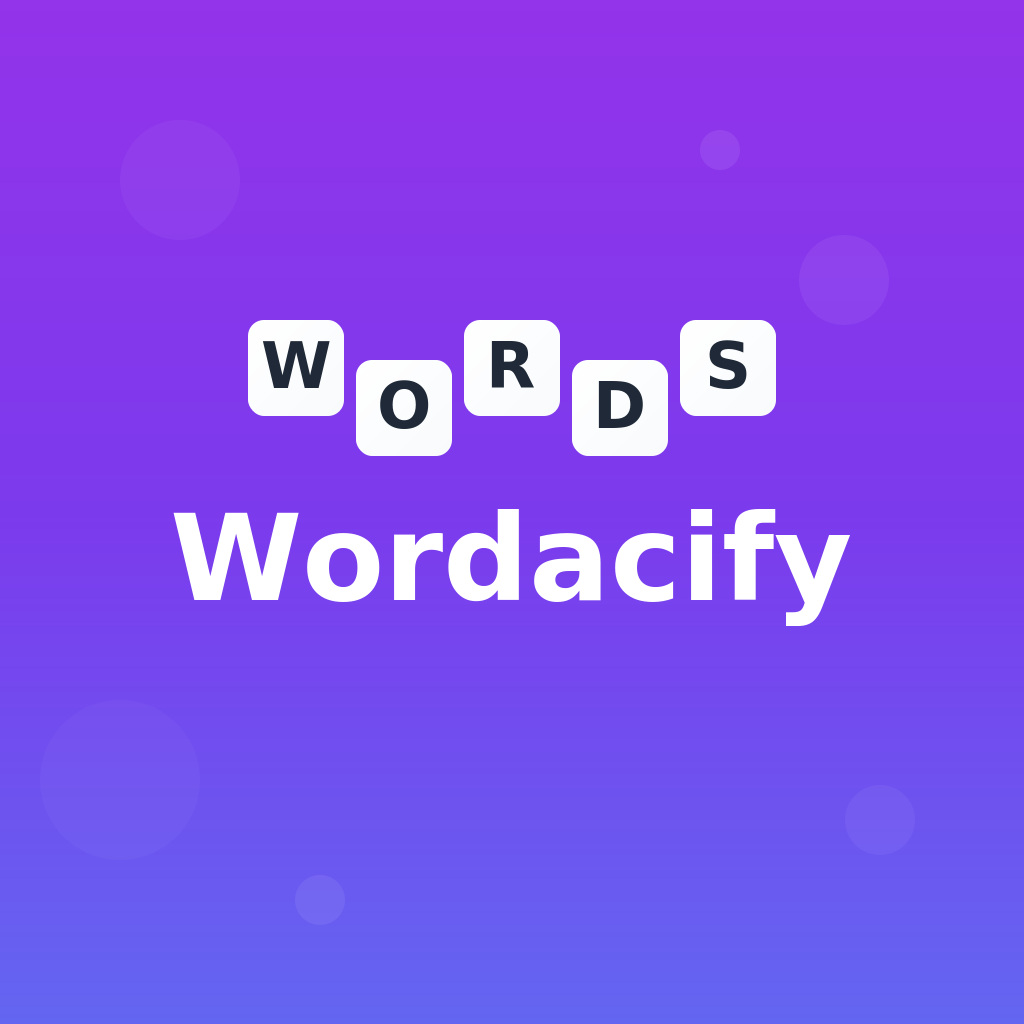 Wordacify: Learn while playing