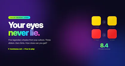 TonTones — Color Memory Game gallery image