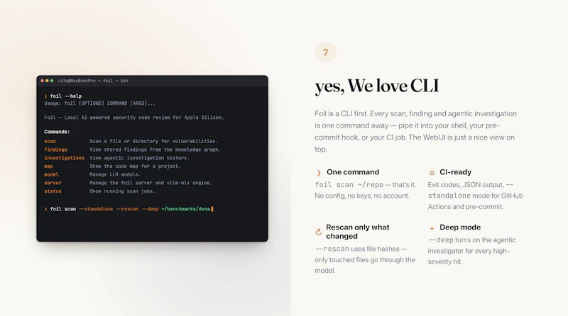 Foil AI Code Security screenshot 8