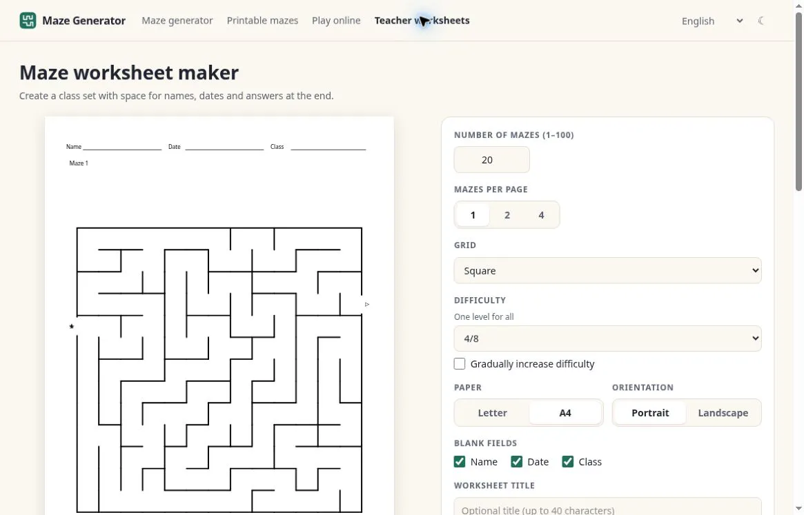 Maze Generator gallery image
