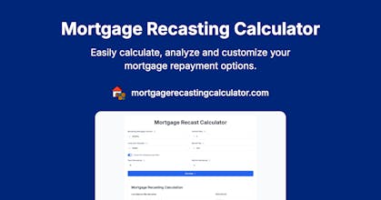 Mortgage Recast Calculator gallery image