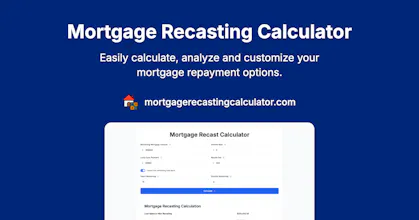 Mortgage Recast Calculator gallery image