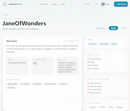 Username Ideas AI gallery image