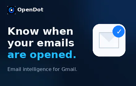 OpenDot — Email Intelligence for Gmail gallery image