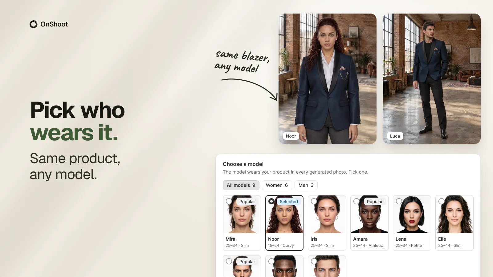 OnShoot: Bulk AI Photoshopot gallery image