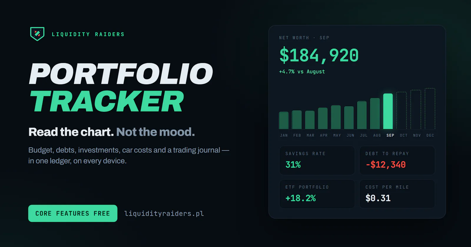 Liquidity Raiders - Portfolio Tracker screenshot 1