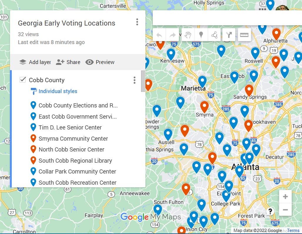 Early Voting Map media 1