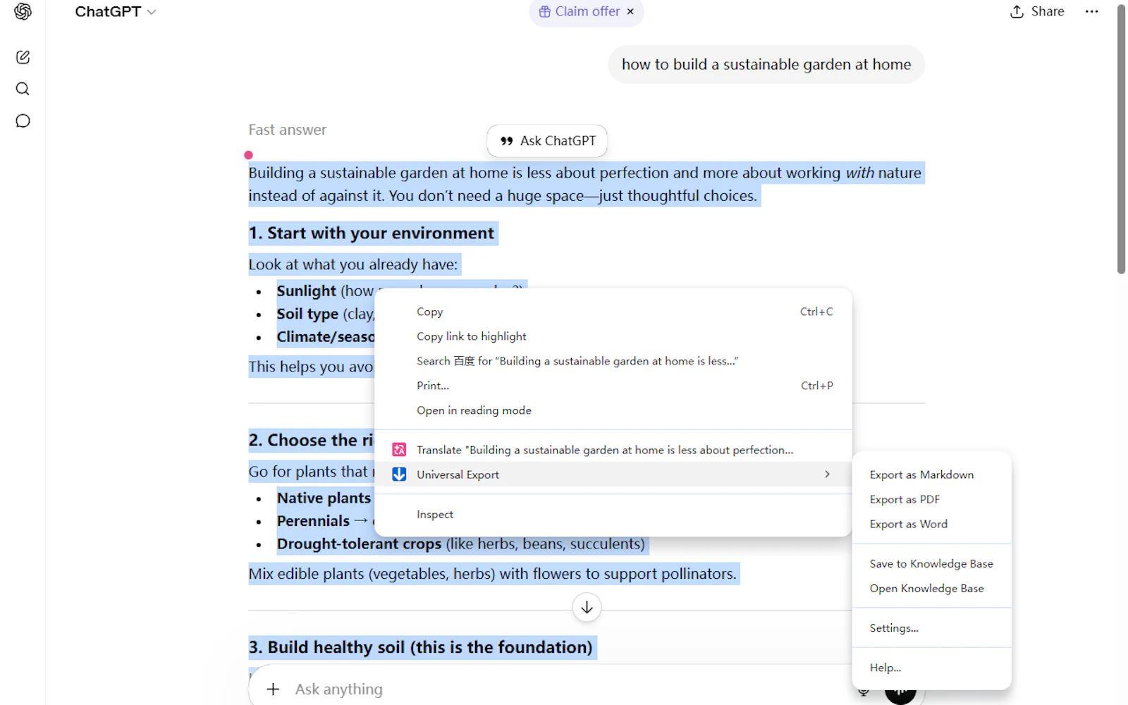 Universal Export screenshot 4