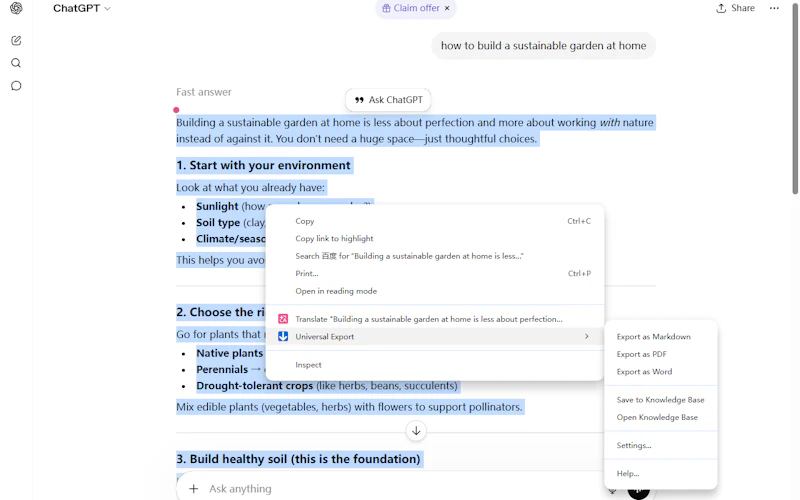 Universal Export screenshot 4