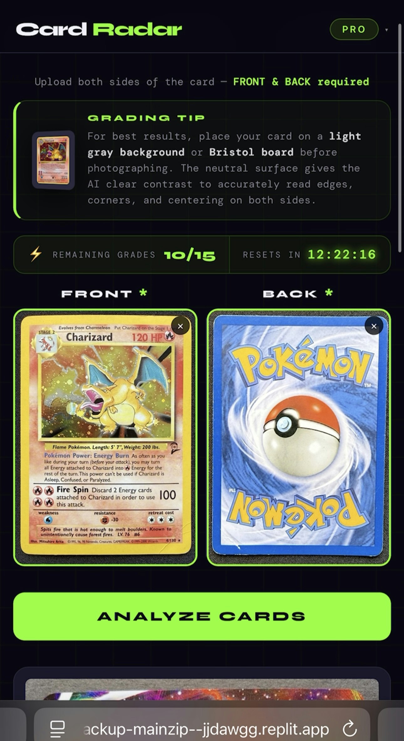 Card Radar — Pokémon Card AI GRADING gallery image