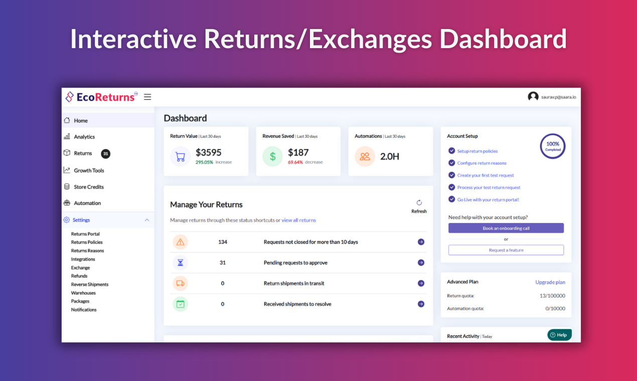 EcoReturns - Уменьшить, автоматизировать и управлять возвратами с мощностью ИИ медиа 3