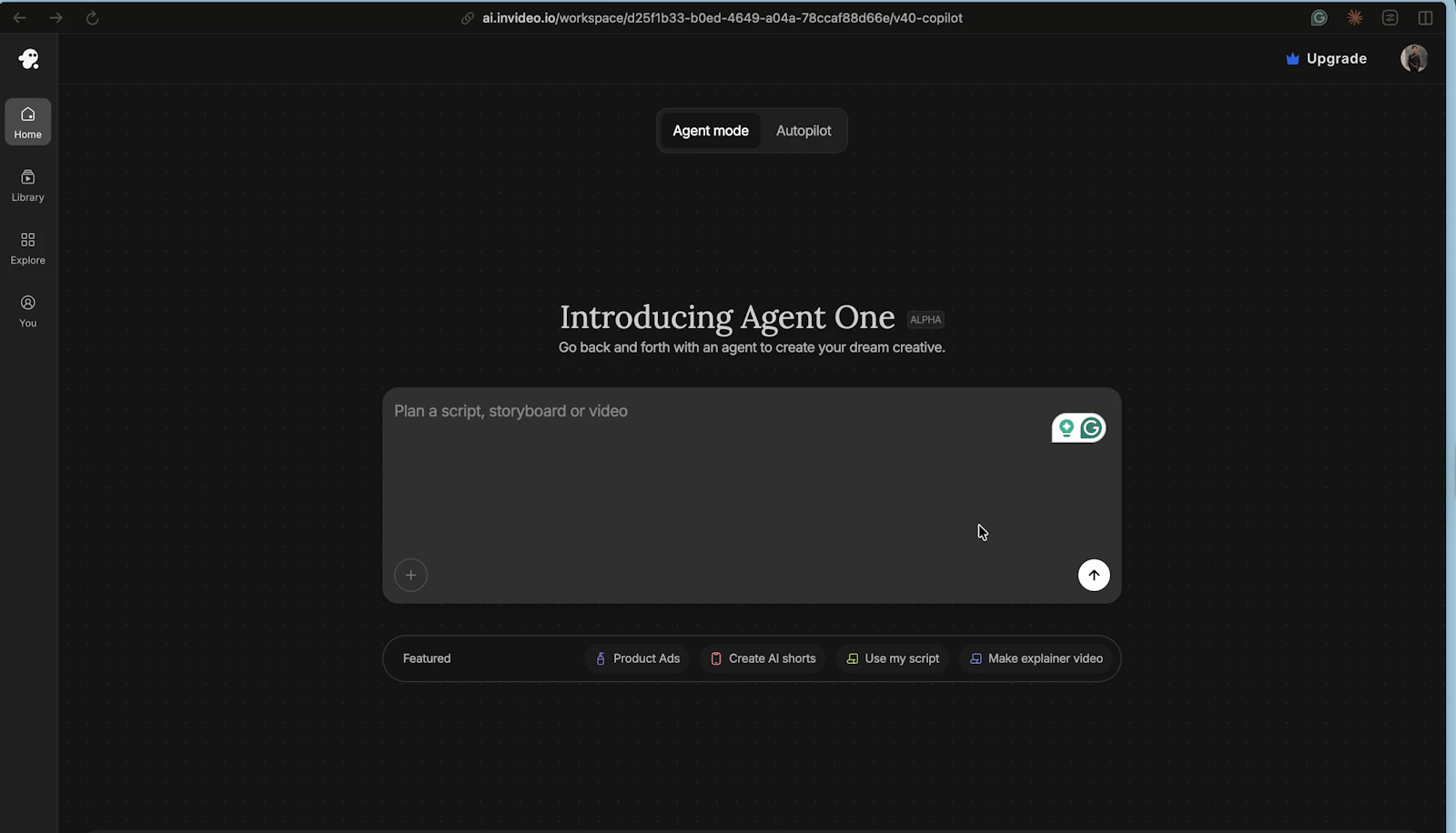 invideo Agent One screenshot 2
