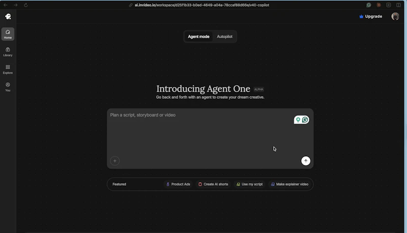 invideo Agent One screenshot 2