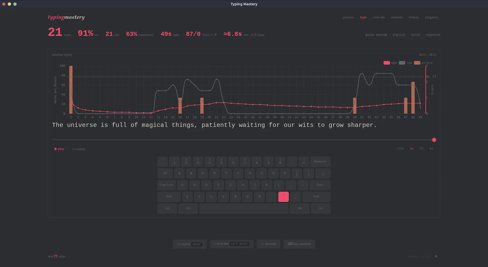 Typing Mastery screenshot 7