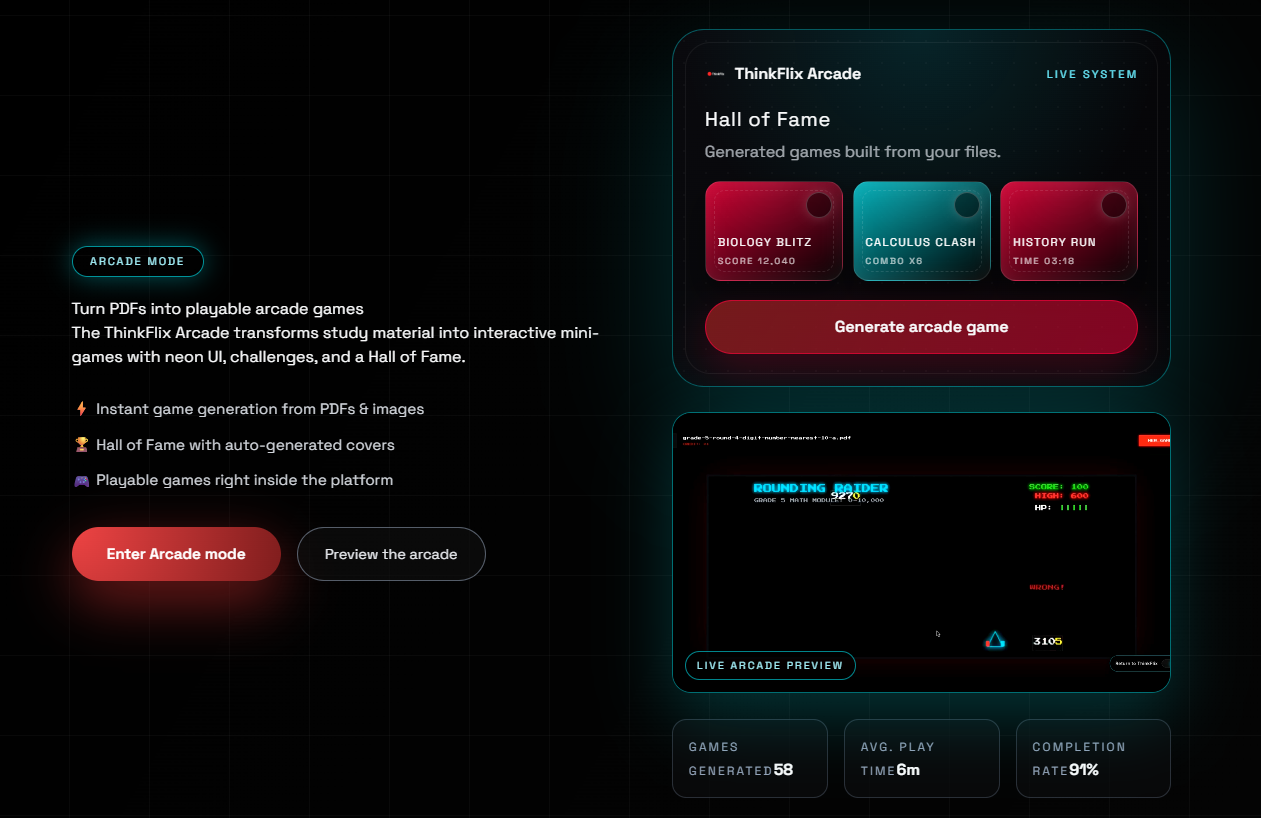 ThinkFlix - Screenshot 4 showing product features and functionality