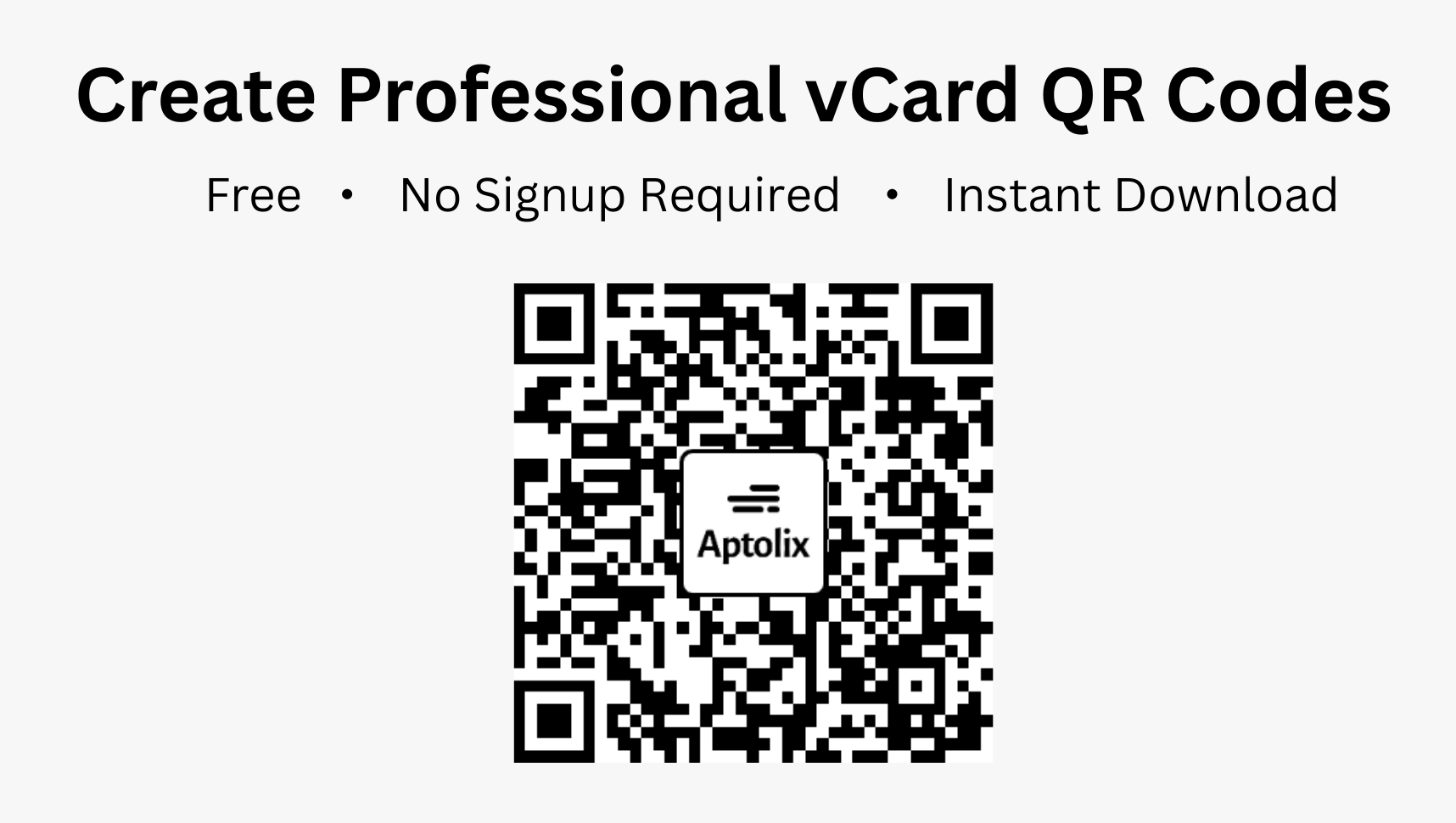 vCard QR Generator - Main product screenshot demonstrating key features and user interface