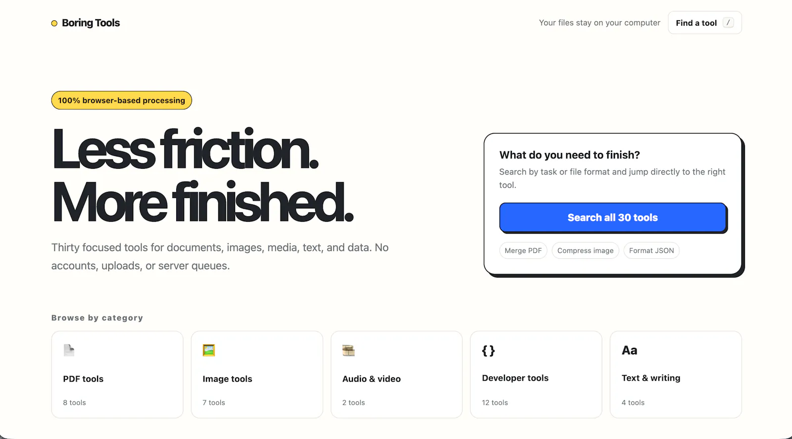 Boring Tools screenshot 1