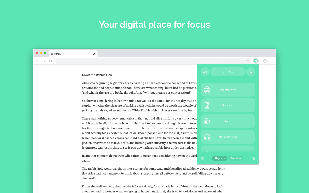 Mídia 6 de Noisli - Chrome Web Store