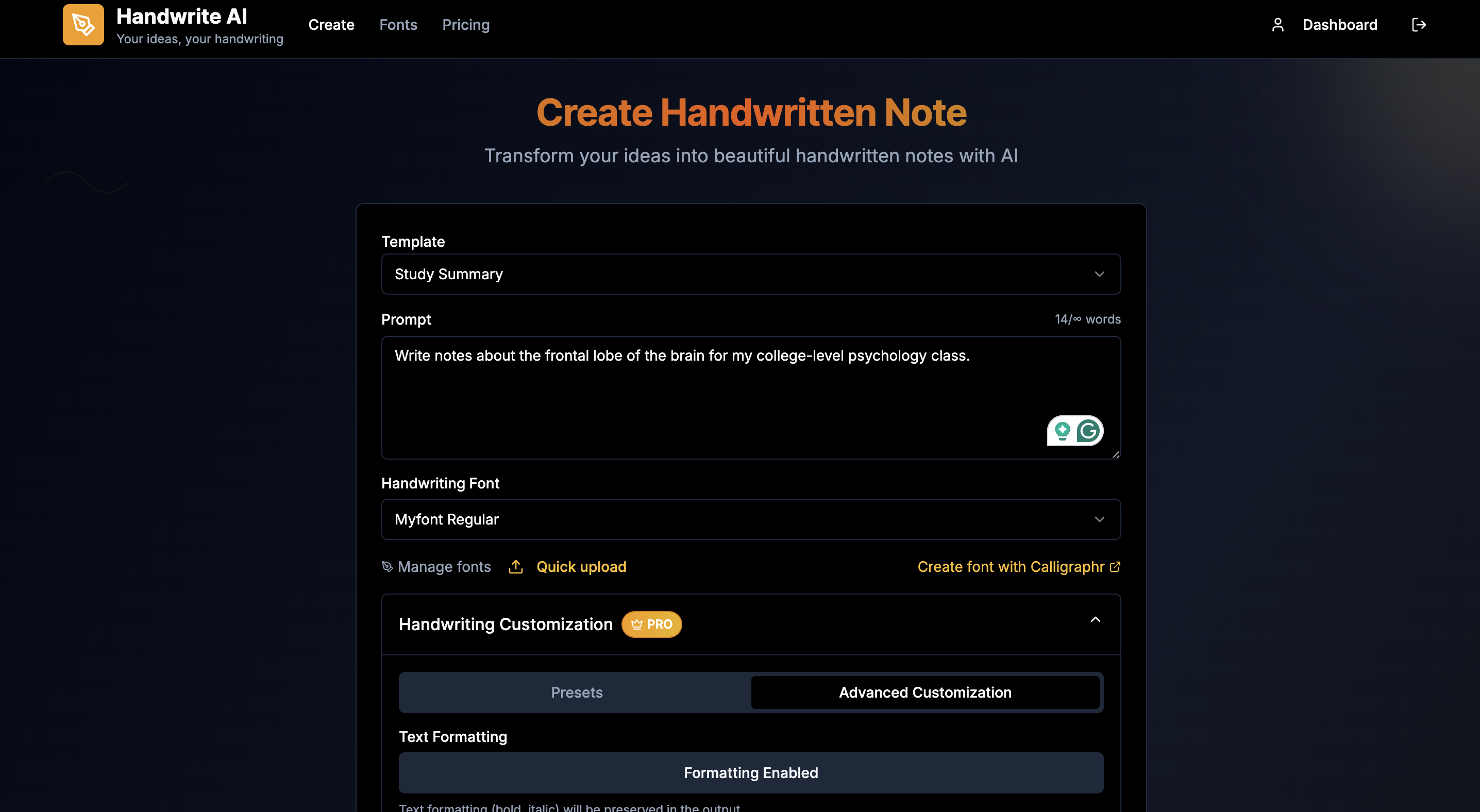 Handwrite AI media 4