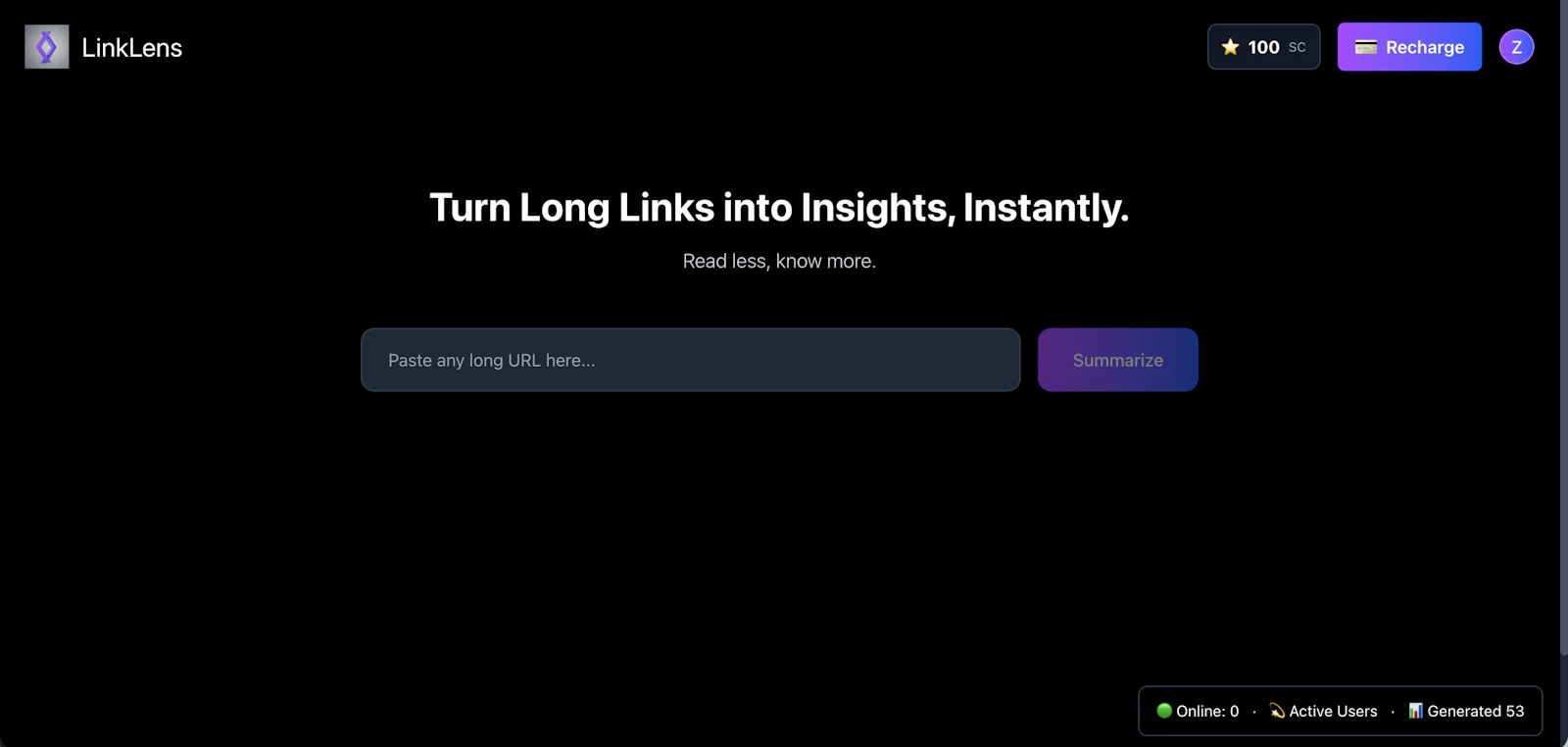 LinkLens screenshot 1