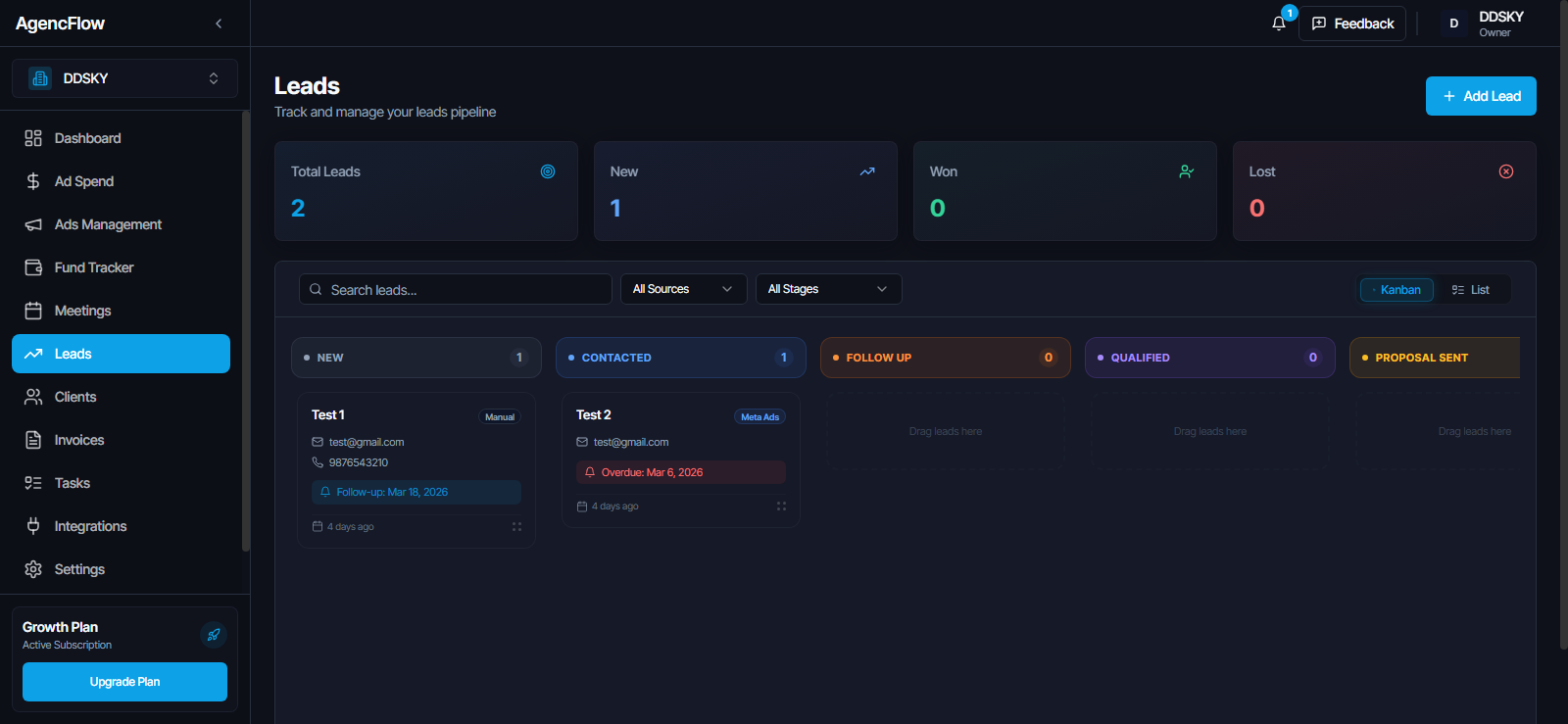 AgencFlow - Screenshot 3 showing product features and functionality
