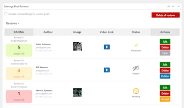 WordPress Review Plugin gallery image